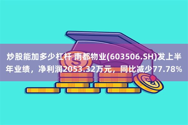 炒股能加多少杠杆 南都物业(603506.SH)发上半年业绩，净利润2053.32万元，同比减少77.78%