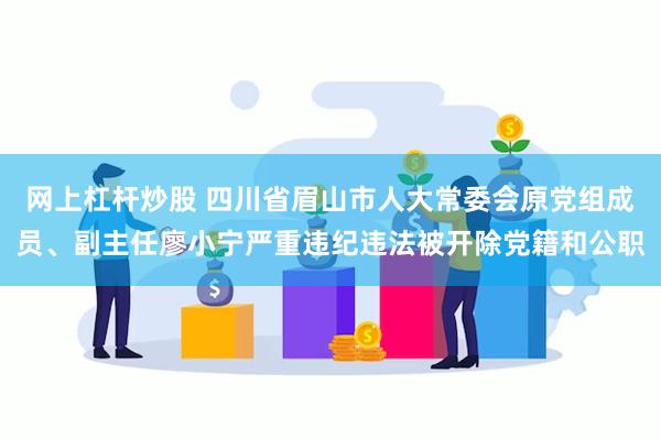 网上杠杆炒股 四川省眉山市人大常委会原党组成员、副主任廖小宁严重违纪违法被开除党籍和公职