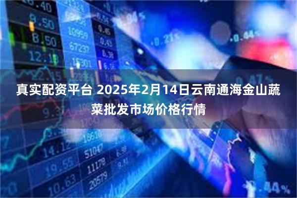 真实配资平台 2025年2月14日云南通海金山蔬菜批发市场价格行情